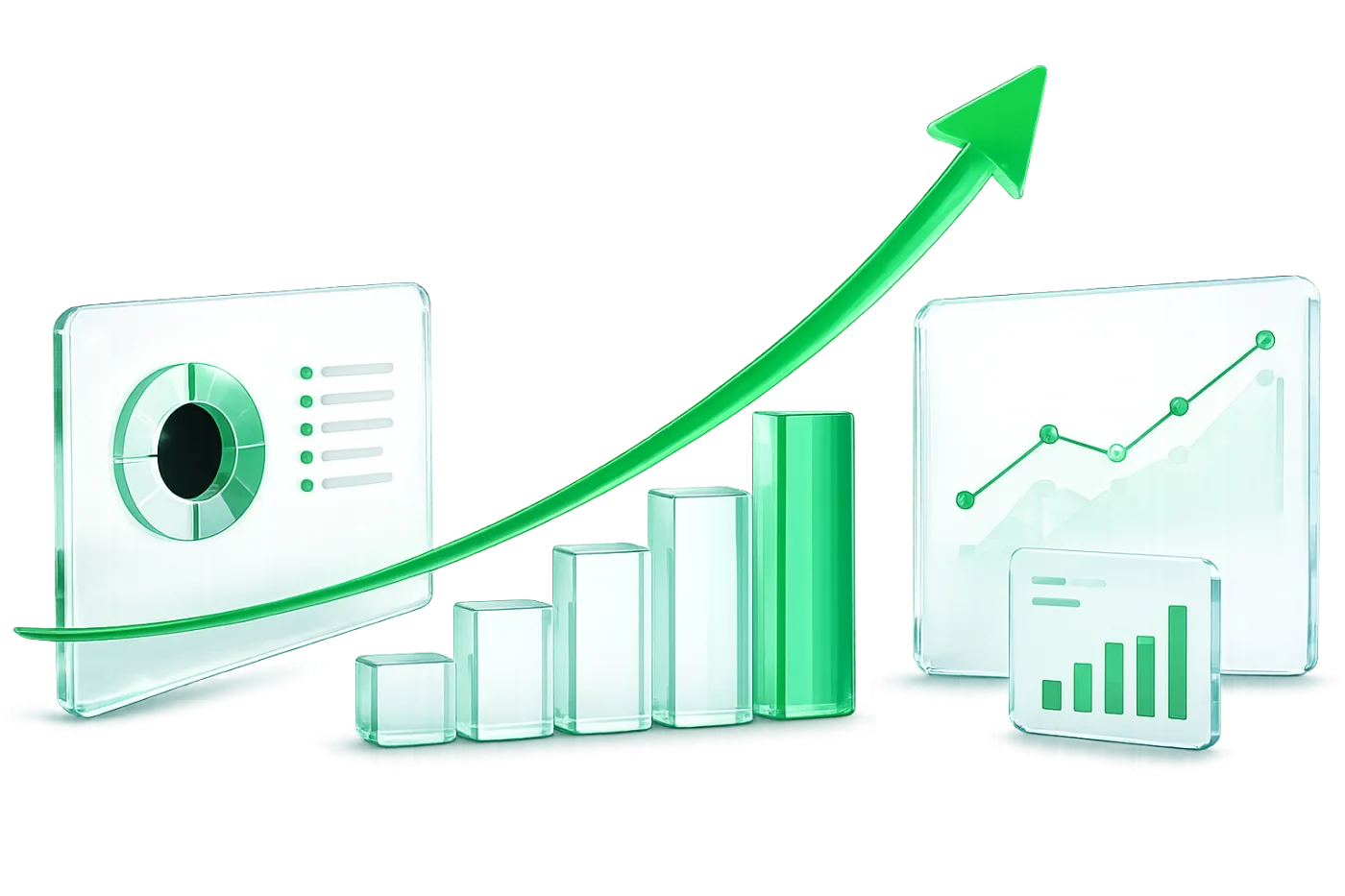 Gráfico de crecimiento de trading con IA de Kapitecto
